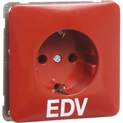 Peha Steckdose SCHUKO rot D 80.6511 EDV