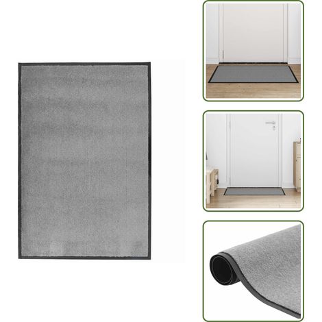 Paillasson gris 60x90 cm - Paillasson - Paillasson De Porte - Paillasson De Bienvenue - Paillasson De Porte Extérieur (1/5)