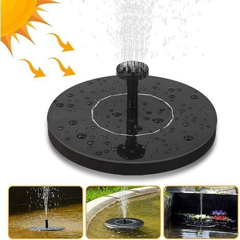 Fontaine solaire 2023, pompe solaire pour bassin, décoration de jardin (1/5)
