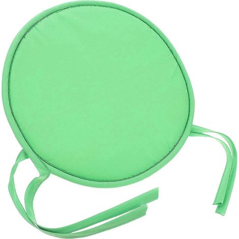 Coussin de siège rond épais en mousse, 1 pièce, pour la maison, l'école, le bureau ou le restaurant (vert, diamètre 30 cm). (1/5)