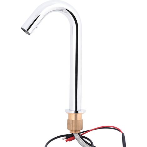 Mit Flexschlauch Automatischer Infrarot-Wasserhahn aus Messing für Waschbecken, Küchenspüle und Badezimmer, Sensorarmatur (1/5)