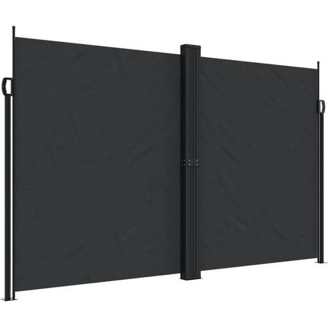 Maison Exclusive - Tenda da Sole Laterale Retrattile Nera 200x600 cm