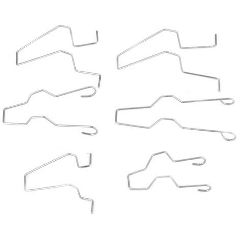 5ZHSFULLKIT, Portalampada per fari ad alta resistenza, clip di fissaggio in acciaio di varie misure, 6 pezzi/set per lampadine H1 H3 H4 H7 (1/5)