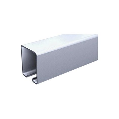 Mantion – Rail galvanisé 4 m – Profil tubulaire 35x30 mm – Charge max 80 kg – Compatible système Sportub – Installation facile pour portes coulissantes