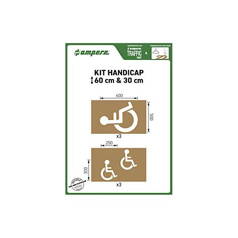 Ampere  Set di dime per segnaletica  simbolo parcheggio (1/2)