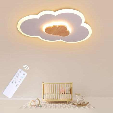 EASYCOMFORT Plafonnier LED Nuage 40cm 20W, Lampe Plafond Moderne Réglable 3000K-6000K pour Chambre Enfant et Salon (1/5)