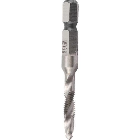 Foret et taraud coniques M5 HSS à queue hexagonale de 1/4" - Pièce pour outil électrique (1/5)