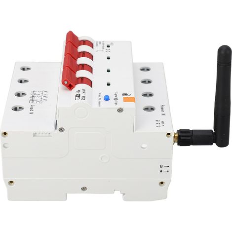 Disjoncteur intelligent Graffiti WiFi + RS485 4P avec télécommande sans fil mobile, interrupteur principal et statistiques de consommation électrique, 400 V CA 50/60 Hz 63 A (1/5)