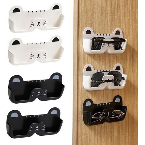 4-teiliges Sonnenbrillen-Aufbewahrungsset, Brillenhalter, Wandbrillenbox, Hängebrillenhalter, Wohnaccessoires, Brillenhalter für Zuhause, Schlafzimmer, Wohnzimmer
