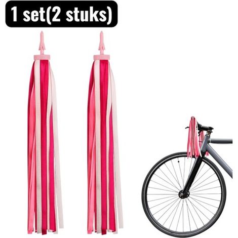 1 juego (2 piezas), Cintas para manillar, 32 piezas de tiras de poliéster de colores brillantes para bicicleta, patinete y monopatín, Colorido (1/5)
