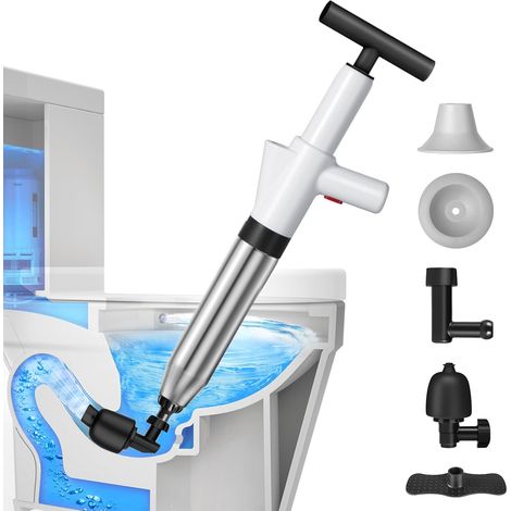 Déboucheur de canalisations, outil de nettoyage de canalisations à air comprimé haute pression, ventouse polyvalente et puissante pour canalisations de salle de bain
