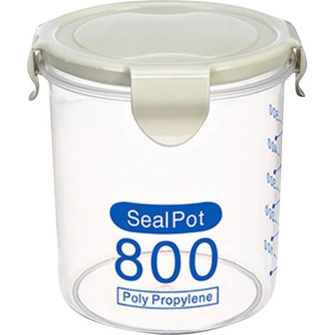 Boîte De Rangement Étanche - Contenant Plastique PP Pour Aliments - Idéal Réfrigérateur Cuisine Et Salle De Séjour - 600 ml 800 ml Ou 1000 ml (1/4)