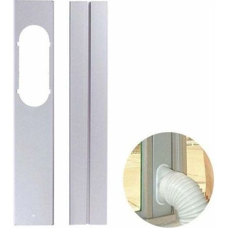 Verstellbare Universal-Fensterdichtung für mobile Klimageräte (55–110 cm) – Öffnungsbreite 7,5 cm – 2 PVC-Platten für einfache Montage (1/5)