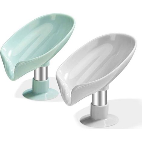 Porte-Savon - Ventouse - Drain Intégré - Salle De Bain Et Cuisine - Lot De 2 (1/4)