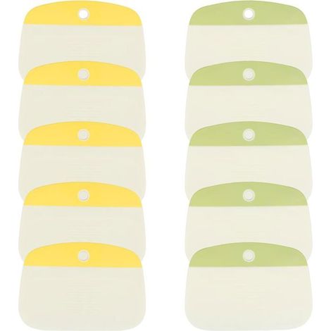 10 pièces (spatules à pâtisserie), n'abîment pas les surfaces, idéales pour la pâtisserie et les crèmes à gâteaux.