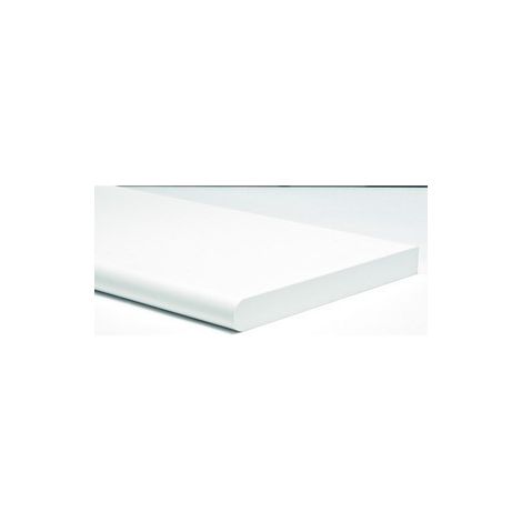1PZ MENSOLA MURALE STONDATA Col. Bianco cm.100x25x2,5