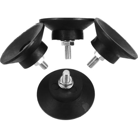 Patins anti-vibrations en caoutchouc 4, filetage M6, support robuste (1/5)