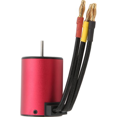 Moteur 3650 2300KV étanche, arbre de 3,175 mm, moteur brushless avec fiche banane de 4 mm pour voiture RC 1/10 (1/5)