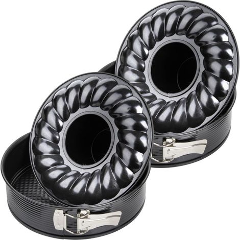 Ensemble de 2 Moules à manqué et à savarin double fond 26 cm Zenker Black Metallic (1/5)
