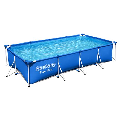 PISCINA FUORI TERRA STEEL PRO FRAME RETTANGOLARE- cm 400x211x81- BESTW- pezzi 1 (1/2)