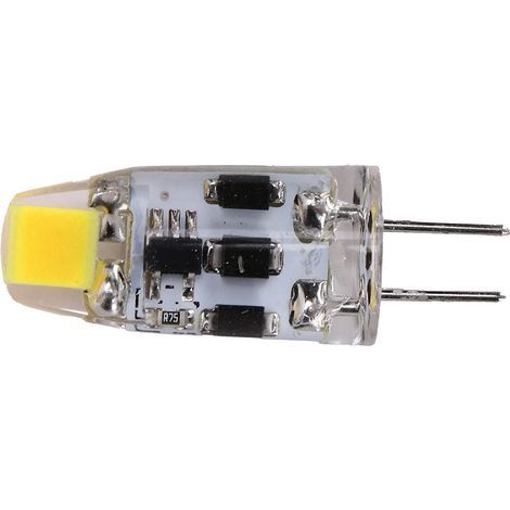 G4-Glühbirne, 2W 200LM Bi-Pin Silikon-LED-Glühbirne mit 360°-Dimmung für Zuhause und Büro, AC/DC 12-24V, 360-Grad-Wärmeableitungsdesign (Kaltweiß 6000-6500K) (1/5)
