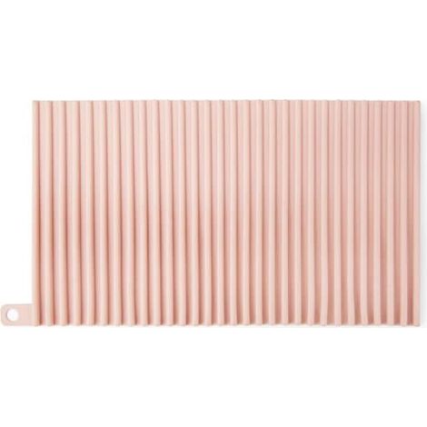 Planche à laver souple antidérapante, petite planche à laver pliable, planche à laver ménagère en gel de silice, rose (1/4)