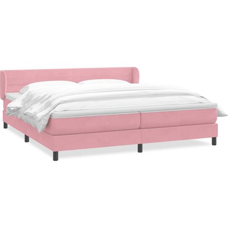 Maison Exclusive - Boxspringbett mit Matratzen Rosa 180x210 cm Sa