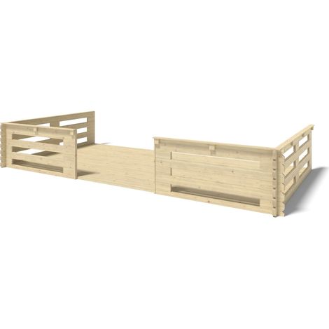 Veranda - 18 m2 - 6m x 3m - colore: naturale - DOM558 (1/4)
