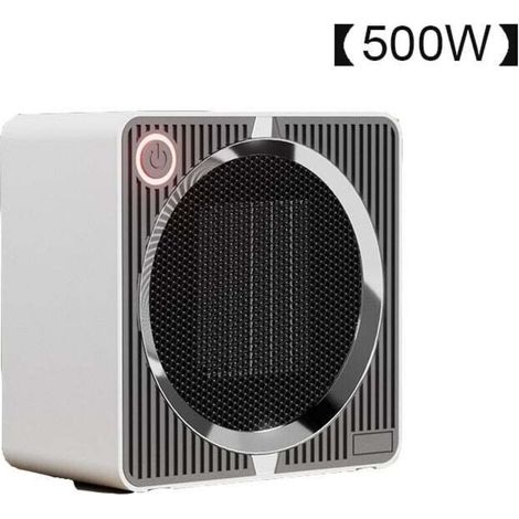 Mini radiateur électrique portable, radiateur électrique moderne avec diffusion à 180°, chauffage rapide, protection anti-basculement, repliage bas, ultra silencieux (blanc) (1/4)