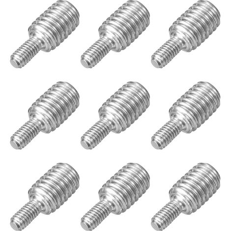 9pcs Boulon à Tige Filetée Double Extrémité M3x6mm à M6x8mm (1/5)