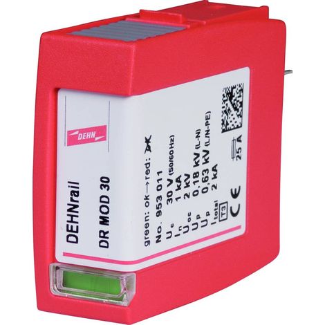 [NEUWERTIG] Dehn 953011 Dr Mod 30 überspannungsschutz Modul 1 K A Verteilerschrank Technik B-Ware
