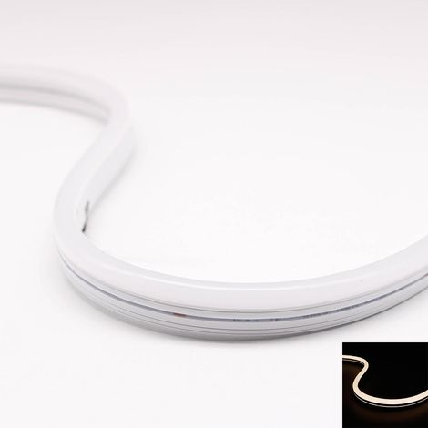 Neon 24V LED Streifen 5M 10W/m 84LED/m 7mm - Lichtfarbe: Neutralweiß 4000K - Schutzart: IP65 (1/5)