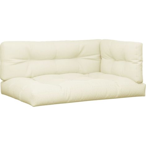 Maison Exclusive - Cuscini per Pallet 5 pz Crema in Tessuto