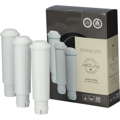 Seltino Vite Filterersatz für Krups Claris F088, 3 Kartuschen