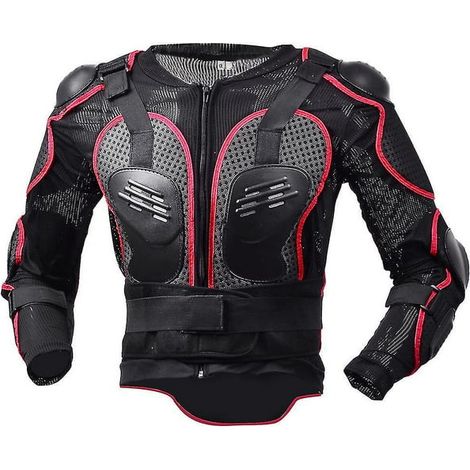 Gilet de protection intégral motocross et street pour homme avec coque dorsale, veste renforcée pour sports mécaniques, équipement de sécurité tout corps, blindage dorsal et articulations, taille adul
