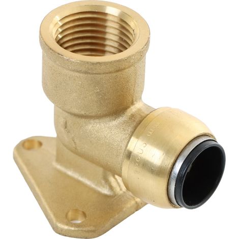 ELMAG Wandwinkel-Steckverbinder Messing SharkBite für Rohr 15 mm und 1/2, 90° (1/2)
