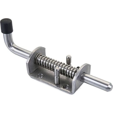 Loquet à ressort coulissant pour baril et remorque – Acier inoxydable T-304 – Goupille de verrouillage 165mm – Montage à visser - M10-128xH22 (1/3)