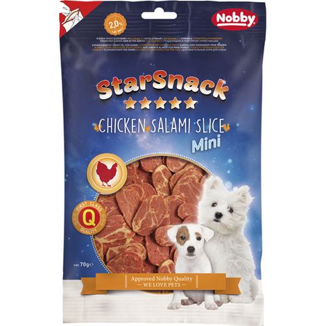 Nobby StarSnack MINI Chicken Salami Slice 70g 70g Katzenleckerlis (1/2)