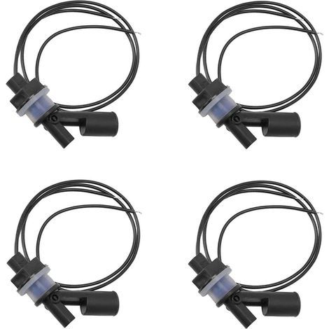4PCS Capteur de niveau d'eau, 220V 10W Capteur de niveau de liquide Interrupteur de niveau d'eau Interrupteur à flotteur en plastique Interrupteur à flotteur horizontal pour piscine d'aquarium (1/5)