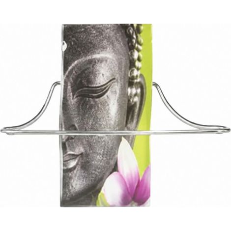 Handtuchhalter mit Boudha-Dekor.