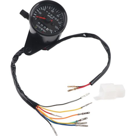 Universeller Tachometer, LED-hintergrundbeleuchteter Kilometerzähler, für Motorräder und Autos