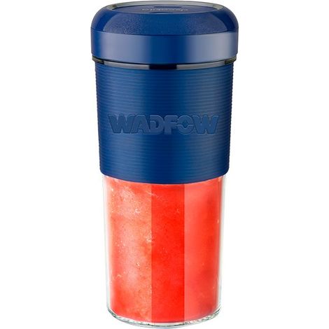 Frullatore portatile senza fili WADFOW da 300 ml e 50 W con lama in acciaio inossidabile e impugnatura antiscivolo