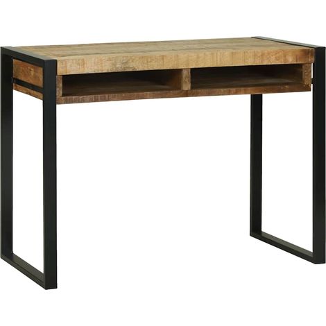 Table de Toilette avec étagère Marron Bois de manguier massif