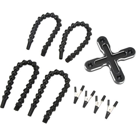 Support de soudure 4 bras flexibles, base en alliage d'aluminium, outil de maintien pour circuits imprimés (1/5)