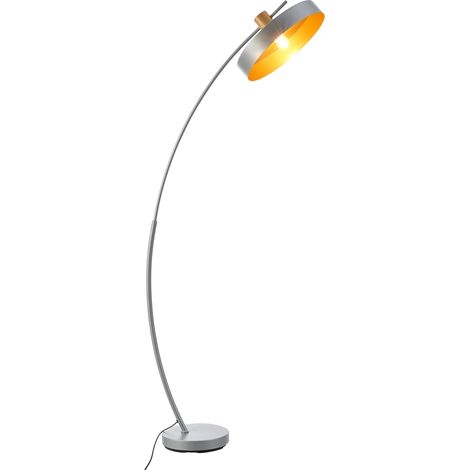 Lampadaire lampe lumière luminaire métal 159 x 75 x 35 cm gris