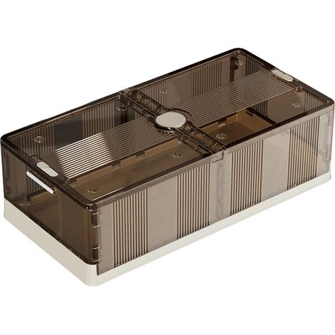 Caja de almacenamiento, material plástico, dimensiones extragrandes, función antipolvo, diseño plegable, función con ruedas. (1/5)