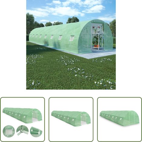 Pflanzenhaus - Gewächshaus 36m² 1200x300x200 cm (1/5)