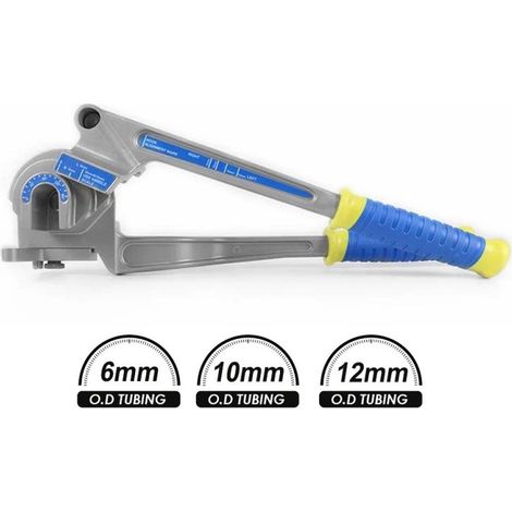 Cintreuse à tubes 3‑en‑1, outil cintrage manuel pour tuyaux cuivre aluminium 6‑10‑12 mm (1/5)