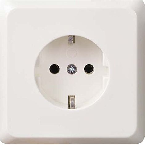 ELSO PRISE POUR SUPPORT D'APPAREIL À VIS 16 A REN, BLANC PUR, 515024
