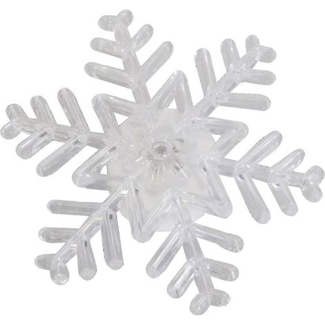 Décoration de Noël LED - Flocon de neige à ventouse aux couleurs changeantes (1/2)